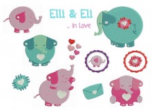 Stickserie Elli & Eli in Love